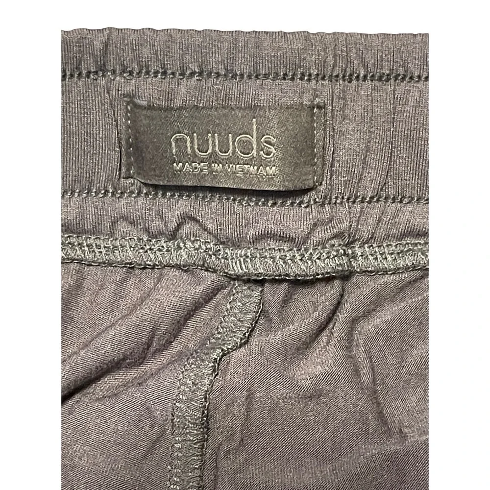 Nuuds Womens Wide Leg Lounge Pants brown Drawstring Pajama‎ Size L I01